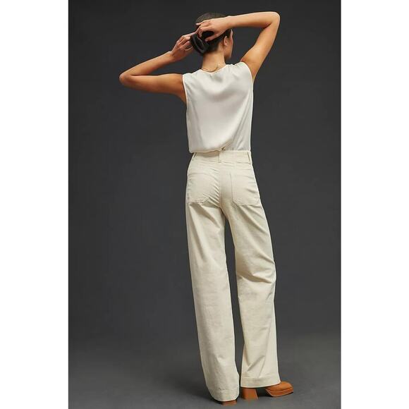 NWT Maeve The Colette Corduroy Wide Leg Pants Size Plus 24W Orange #7F404 - Picture 3 of 11